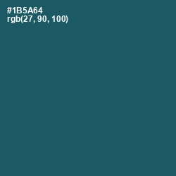 #1B5A64 - Chathams Blue Color Image