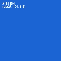 #1B64D4 - Science Blue Color Image