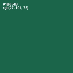 #1B654B - Green Pea Color Image