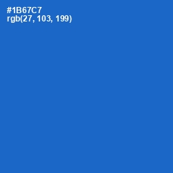 #1B67C7 - Science Blue Color Image