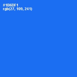 #1B6DF1 - Blue Ribbon Color Image