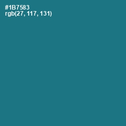 #1B7583 - Blue Lagoon Color Image