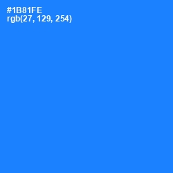 #1B81FE - Dodger Blue Color Image