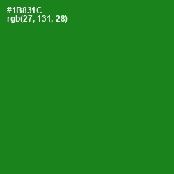 #1B831C - Forest Green Color Image