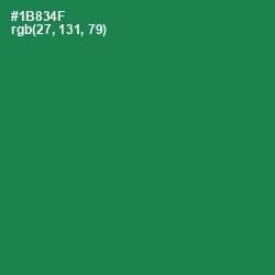 #1B834F - Eucalyptus Color Image