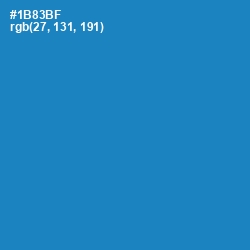 #1B83BF - Eastern Blue Color Image