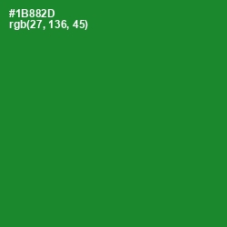 #1B882D - Forest Green Color Image