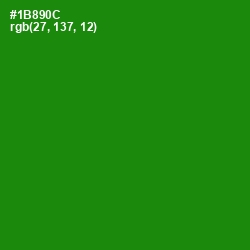 #1B890C - Forest Green Color Image