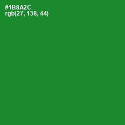 #1B8A2C - Forest Green Color Image