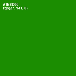 #1B8D00 - Forest Green Color Image
