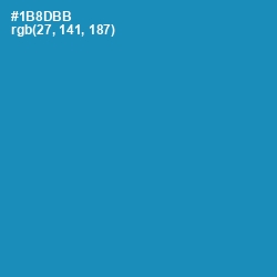 #1B8DBB - Eastern Blue Color Image