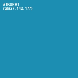 #1B8EB1 - Eastern Blue Color Image