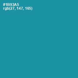 #1B93A5 - Eastern Blue Color Image