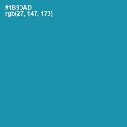 #1B93AD - Eastern Blue Color Image