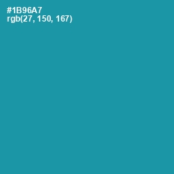 #1B96A7 - Eastern Blue Color Image