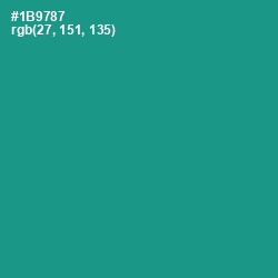 #1B9787 - Gossamer Color Image