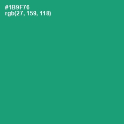 #1B9F76 - Elf Green Color Image