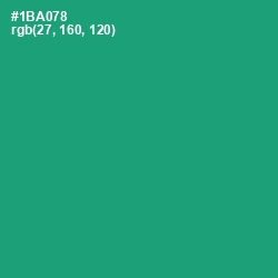 #1BA078 - Green Haze Color Image