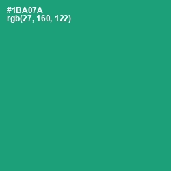 #1BA07A - Green Haze Color Image