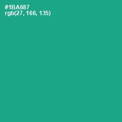 #1BA687 - Mountain Meadow Color Image