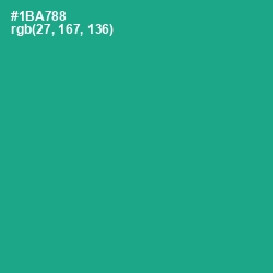 #1BA788 - Mountain Meadow Color Image