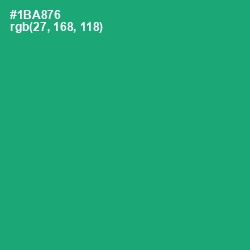 #1BA876 - Jade Color Image