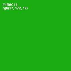 #1BAC11 - Forest Green Color Image