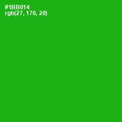 #1BB014 - Forest Green Color Image