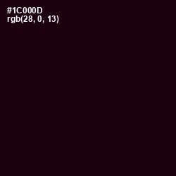 #1C000D - Asphalt Color Image