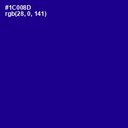 #1C008D - Ultramarine Color Image