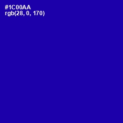 #1C00AA - Ultramarine Color Image