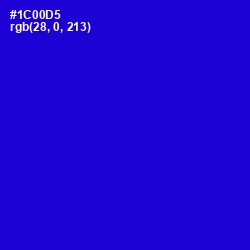 #1C00D5 - Dark Blue Color Image