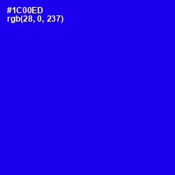 #1C00ED - Blue Color Image