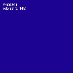 #1C0391 - Ultramarine Color Image