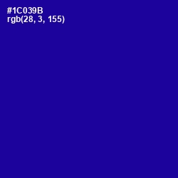 #1C039B - Ultramarine Color Image