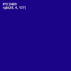 #1C0489 - Ultramarine Color Image