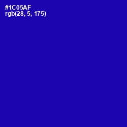 #1C05AF - Ultramarine Color Image