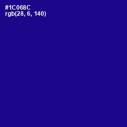 #1C068C - Ultramarine Color Image