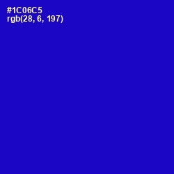 #1C06C5 - Dark Blue Color Image