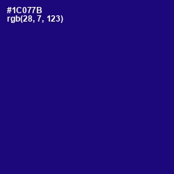 #1C077B - Deep Koamaru Color Image