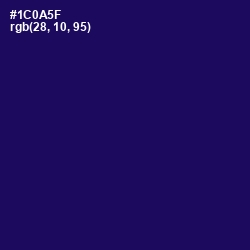 #1C0A5F - Gulf Blue Color Image