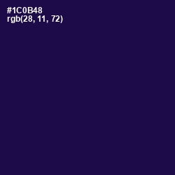 #1C0B48 - Tolopea Color Image