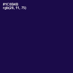 #1C0B4B - Tolopea Color Image