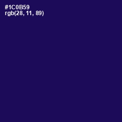 #1C0B59 - Tolopea Color Image