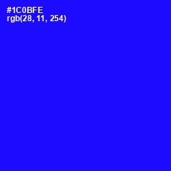 #1C0BFE - Blue Color Image