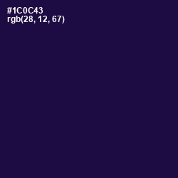 #1C0C43 - Tolopea Color Image