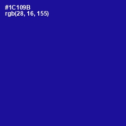 #1C109B - Ultramarine Color Image