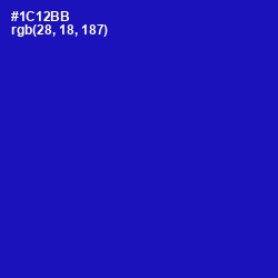 #1C12BB - Persian Blue Color Image