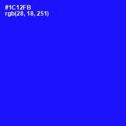 #1C12FB - Blue Color Image