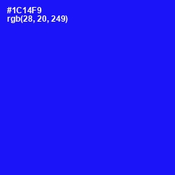 #1C14F9 - Blue Color Image